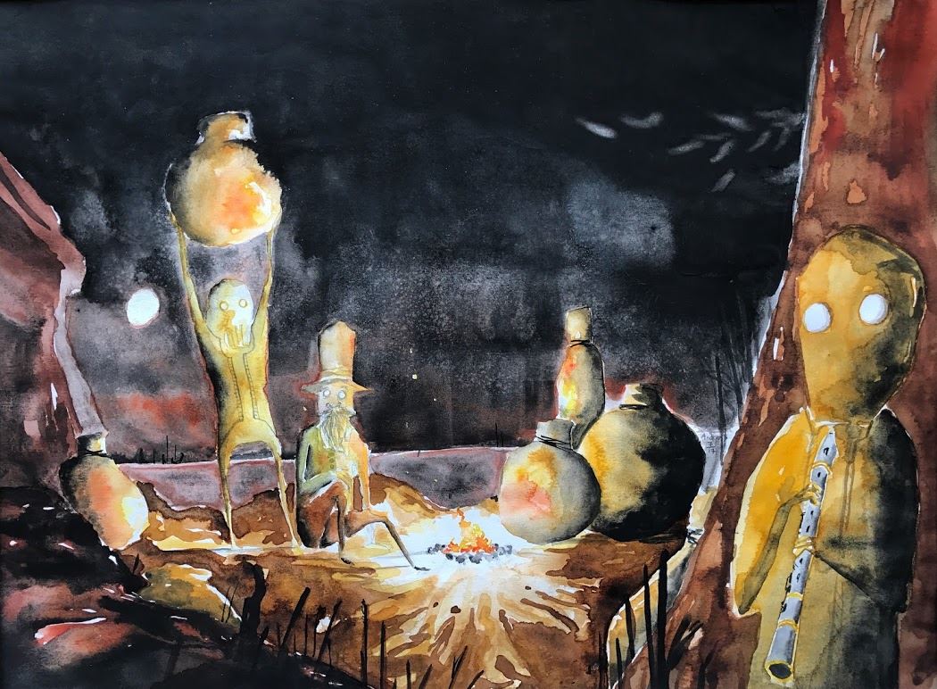 Butlermordet på vandraren, 30 x 40 cm